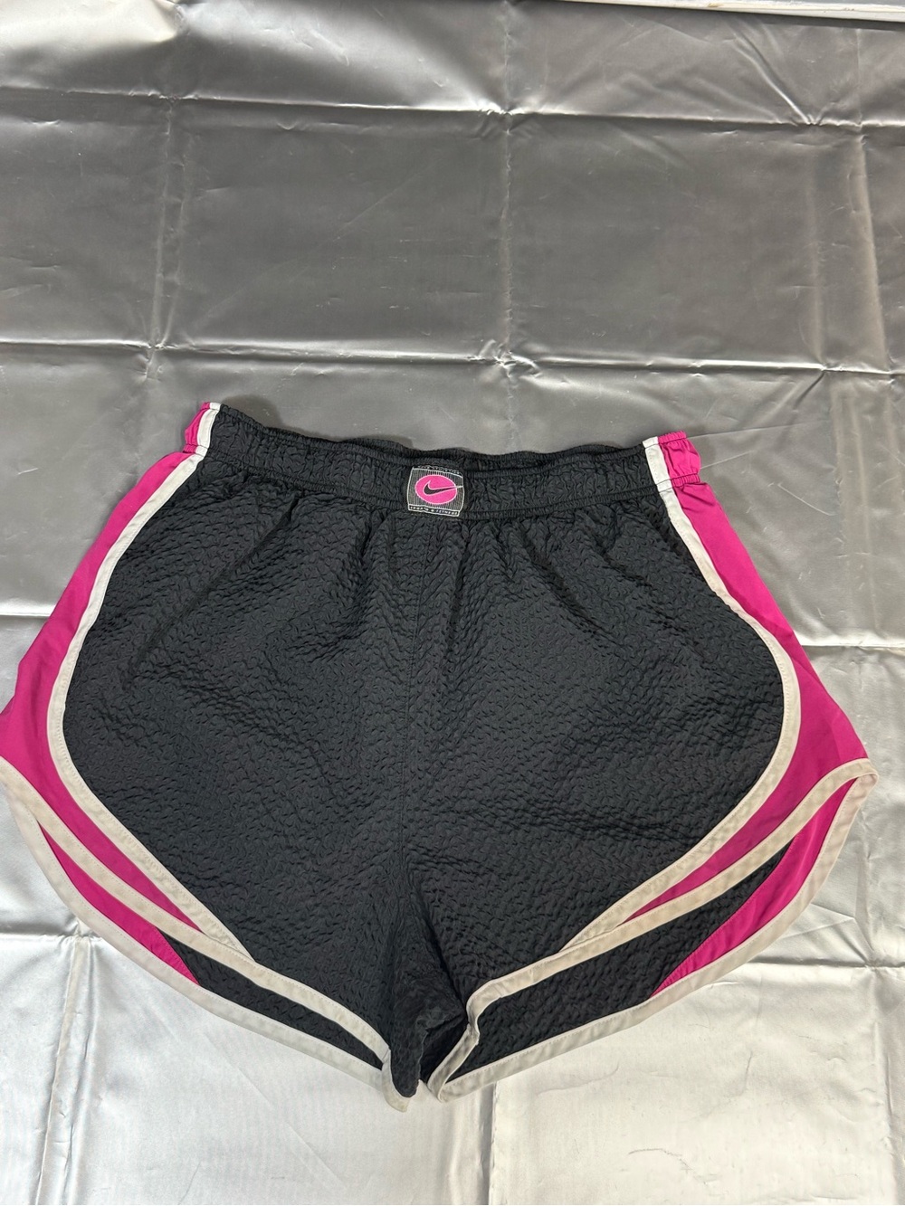 Nike Women's Black with Pink Trim Athletic Shorts